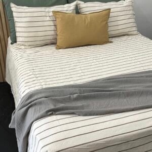 Funda de edredón rayado